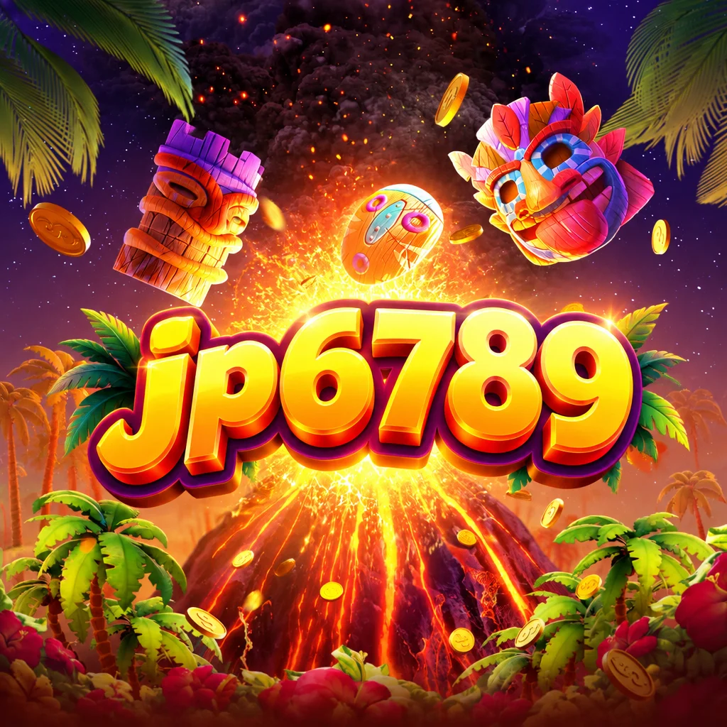 jp6789 ilustrasi topeng totem pulau tropis Hawaiian Tiki dengan latar pantai